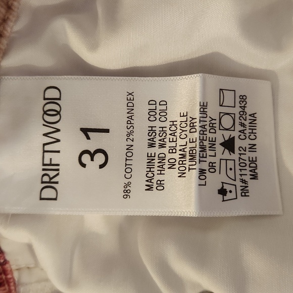 Driftwood Meg Floral Cropped Corduroy Pants 31 - Picture 5 of 6